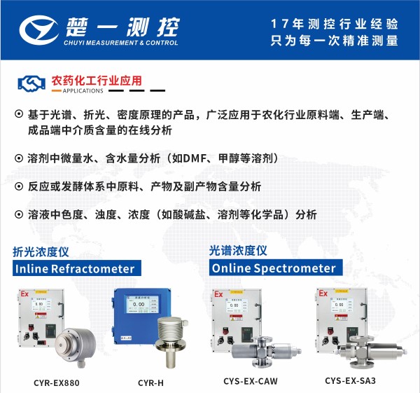在線近紅外光譜分析儀在農(nóng)藥化工行業(yè)中的應(yīng)用 在線近紅外光譜分析儀在農(nóng)藥化工行業(yè)中的應(yīng)用