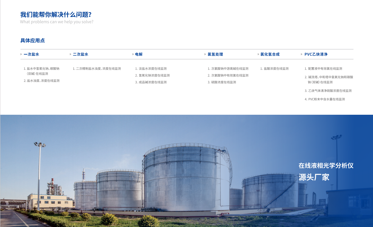 楚一測量在線濃度分析儀可解決問題